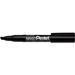 PENTEL NN60 PERMANENT MARKER Chisel Point 3.9-5.0mm Black