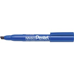 PENTEL NN60 PERMANENT MARKER Chisel Point 3.9-5.0mm Blue