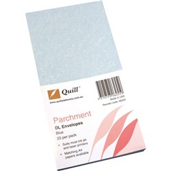 QUILL DL PARCHMENT ENVELOPES Blue