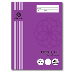 Olympic G2104 Grid Book 225 x 175mm 10mm Grid 48 Page
