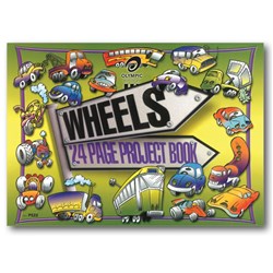 Olympic Project Book Wheels 273x375mm 8mm Ruled 24 Page P522