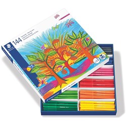 Staedtler Noris Fibre Tipped Pens Assorted Class Pack of 144