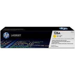 HP 126A LaserJet Toner Cartridge Yellow CE312A