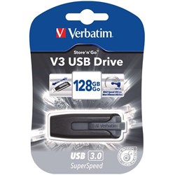 Verbatim Store 'n' Go V3 USB Drive 3.0 128GB Grey