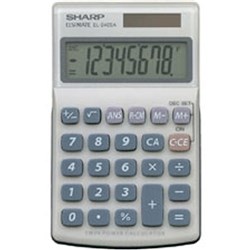 Sharp EL-240SAB Handheld Calculator 8 Digit
