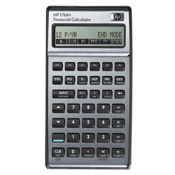 HP 17BII+ Financial Calculator 22 Digit Black And Silver