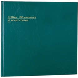 Collins Analysis 700 Series 297x315mm 27 Money Column Green