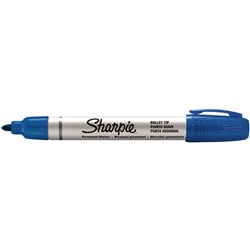 MARKER SHARPIE ALUMINIUM Permanent Bullet Point Blue