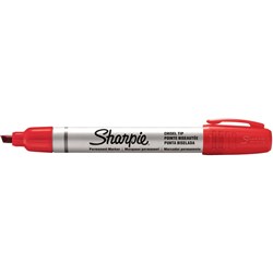 SHARPIE ALUMINIUM MARKER Permanent Chisel Point Red