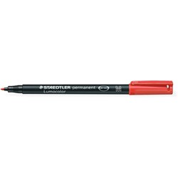 Staedtler 317 Lumocolor Pen Permanent Medium 1mm Red