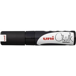 Uni Liquid Chalk Marker 8.0mm Chisel Tip Black