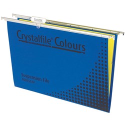 Crystalfile Suspension Files With Tabs & Inserts Blue pk10