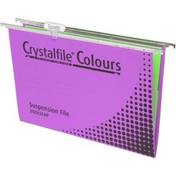 Crystalfile Suspension Files With Tabs Inserts Purple pk10 ** CLEARANCE STOCK **