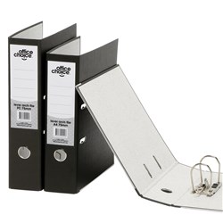 OFFICE CHOICE LEVER ARCH FILES Foolscap Paper Spine Black
