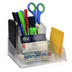 Italplast Desk Organiser Clear