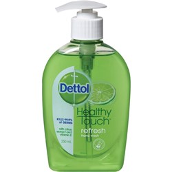 DETTOL LIQUID WASH HAND SOAP 250ml Antibac Refresh Pump RB0071209