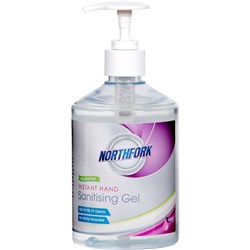 NORTHFORK HAND SANITISING GEL Instant Alcohol Free 500ml