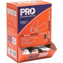 Proplug Epou Uncorded Earplugs Disposable, 110dB Box of 200