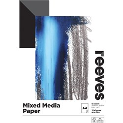 Reeves Mixed Media Pad A5 200gsm 15 Sheet