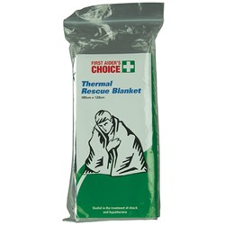 First Aider's Choice Thermal Rescue Blanket 185 x 129cm