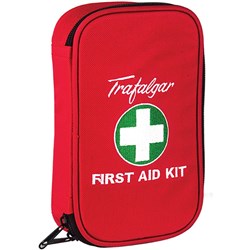 Trafalgar First Aid Kit Vehicle Low Risk Soft Case Red