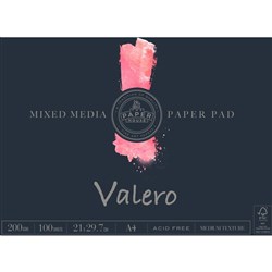 The Paper House Valero Pad A4 200gsm Mixed Media 100 Sheet