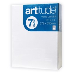 Artitude Canvas 11 x 14 Inch Thin Edge Pack of 7