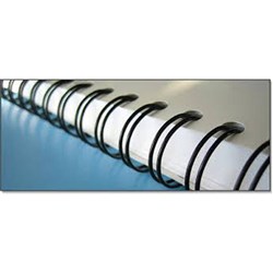 Gold Sovereign Binding Wires 23 Loop 2:1 Pitch 8mm Pack of 100 Black