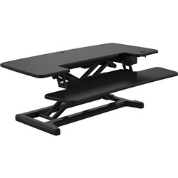 Rapidline Rapid Flux Electric Height Adjustable Desk Riser 880W x 415D x 120-550mmH Black