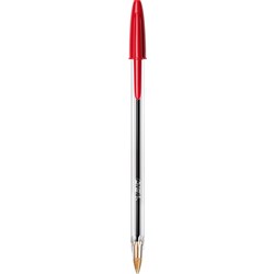 BIC CRISTAL BALLPOINT PENS Medium - RED  Bx50