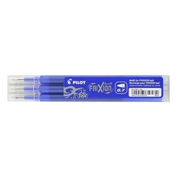 PEN REFILL PILOT FRIXION 0.7MM BLUE PACKET 3