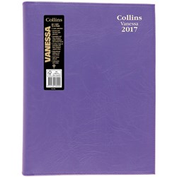 DIARY VANESSA 145 A4 DAY PURPLE