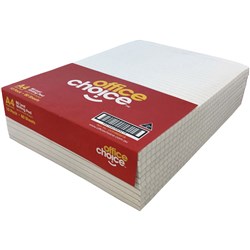 Office Choice NOTEPAD   A4 White RULED BANK