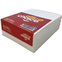 Office Choice Office Pad A5 White RULED BANK