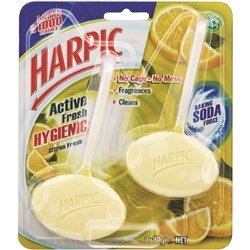 HARPIC TOILET CLEANER CAGELESS 40g ITB Hygienic Citrus Twin