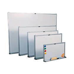 ECONOMY WHITEBOARD 450 X 600 MAGNETIC WITH PEN TRAY