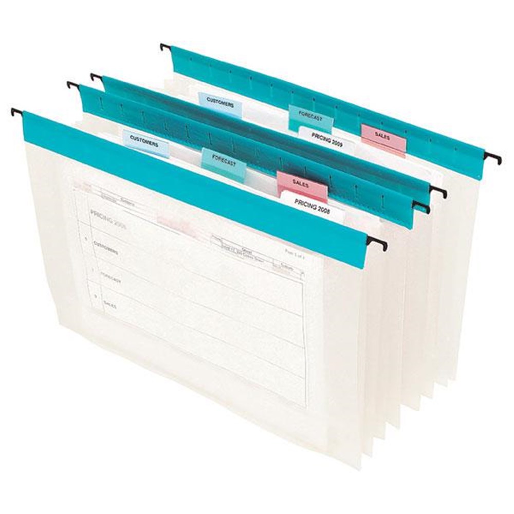 Filing & Storage - SUSPENSION FILE POLYPROP 3 POCKET WITH TAB & INSERTS ...