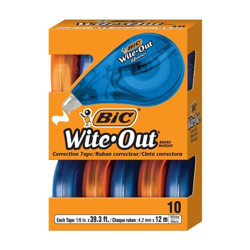 Correction - Bic EZ Wite-Out Correction Tape  Pack of 10 - Dorset  Business Solutions - Office Choice - Office Supplies, Stationery & Furniture