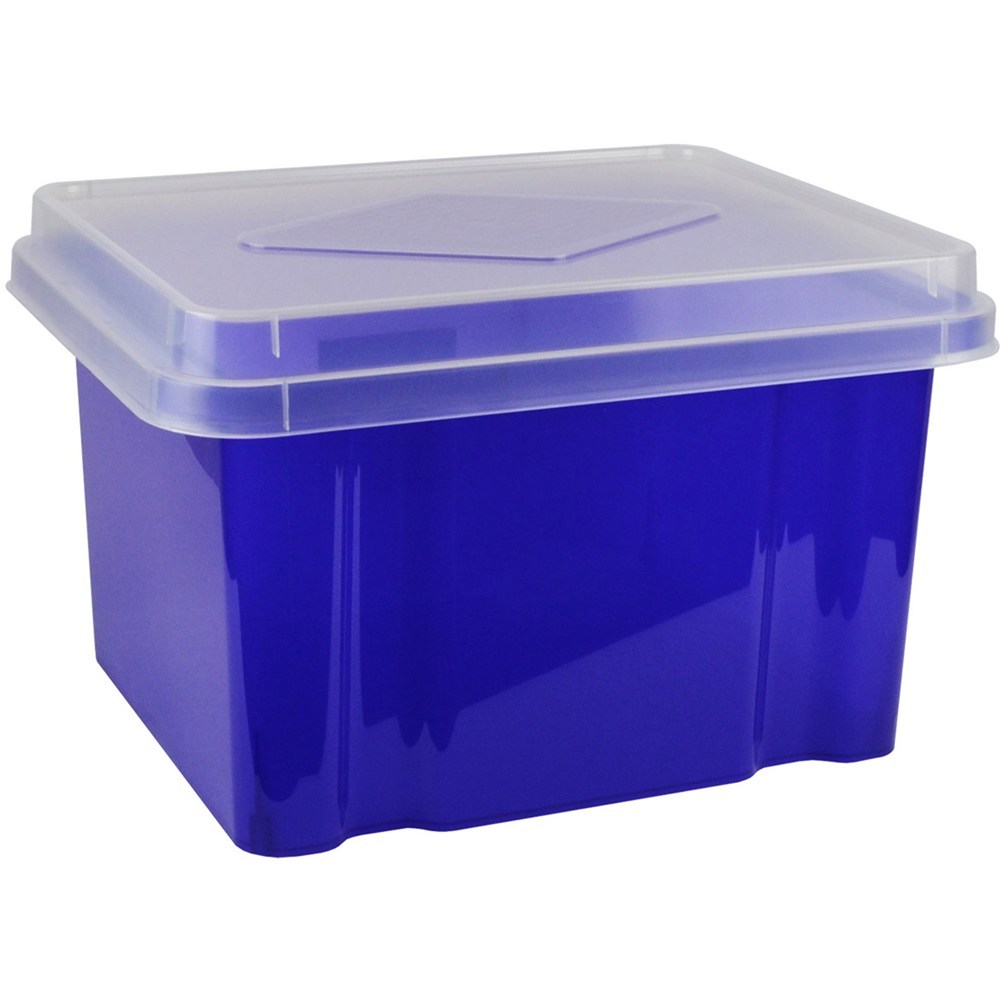 Filing & Storage Italplast 32 Litre Plastic Suspension File & Storage Box Tint Purple Base